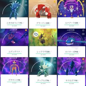 🔰 Lv70 黄色｜色違いメガレックウザ100IVあり｜伝説・高個体充実 | ポケモンGOのアカウントデータ、RMTの販売・買取一覧