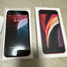 Apple iPhone SE (第2世代) 赤 128GB 背面割れあり