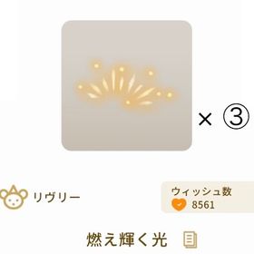 【バザール】燃え輝く光 × ③ | リヴリーアイランドのアイテム、RMTの販売・買取一覧