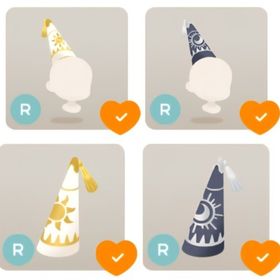 祝福の太陽と神秘の月 ホム帽子2点 × リヴアクセ帽子2点 | リヴリーアイランドのアイテム、RMTの販売・買取一覧