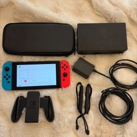 Nintendo Switch 本体 赤/青 付属品 ケース付き