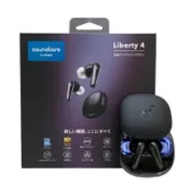 ANKER (アンカー) Soundcore Liberty4 完全ワイヤレスイヤホン IPX4 ハイレゾ A3953 ブラック 家電/036
