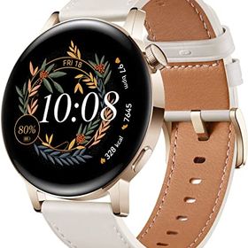 HUAWEI WATCH GT 3 42mm スマートウォッチ 1.32インチAMOLEDタッチディスプレイ 長時間駆動バッテリー デュアルバンド5種GPS対応 血中酸素レベル常時測定 パーソナルAIランニングコーチ 心拍数モニタリング 100種+ワー