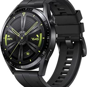 HUAWEI WATCH GT 3 46mm スマートウォッチ 1.43インチAMOLEDタッチディスプレイ 長時間駆動バッテリー デュアルバンド5種GPS対応 血中酸素レベル常時測定 パーソナルAIランニングコーチ 心拍数モニタリング 100種+ワー