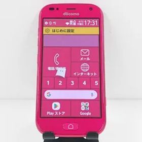 らくらくスマートフォン me F-01L ドコモ ピンク 送料無料 本体 c11360