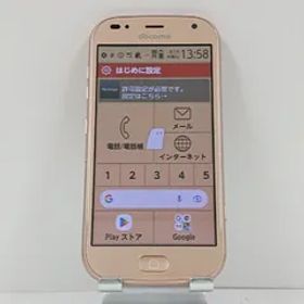 らくらくスマートフォン me F-01L ドコモ ゴールド 送料無料 本体 c13920