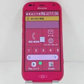 らくらくスマートフォン me F-01L ドコモ ピンク 送料無料 本体 c13965