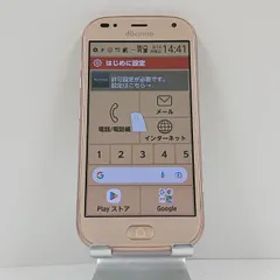 らくらくスマートフォン me F-01L ドコモ ゴールド 送料無料 本体 c13926