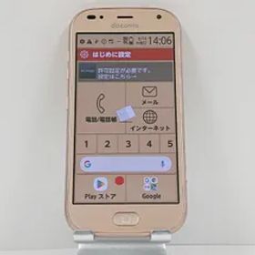らくらくスマートフォン me F-01L ドコモ ゴールド 送料無料 本体 c13923