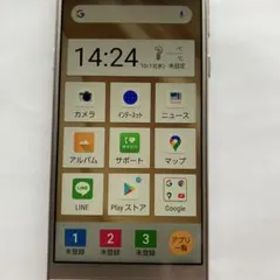 シンプルスマホ5 A001SH ピンクカバー付き SHARP製 美品