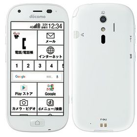 SIMフリー らくらくスマートフォン4 F-04J ホワイト 16GB
