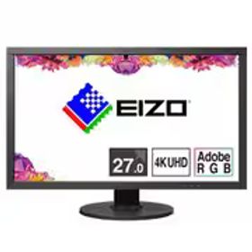 EIZO エイゾー カラーマネージメント液晶モニター/26.9型(68.4cm)/4K(3840×2160)/IPSパネル/アンチグレア/60W給電対応USB/Type-C搭載 ColorEdge CS2740-BK