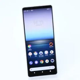 【液晶美品】SIMフリー au Xperia 1 II SOG01 ホワイト