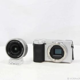 〔中古品〕 α6400 ILCE-6400L パワーズームレンズキット シルバー【348】