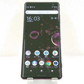 Xperia XZ3 801SO SoftBank ボルドーレッド 送料無料 本体 c15784 【中古】
