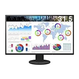 【中古】（非常に良い）EIZO FlexScan 31.5インチ ディスプレイ モニター フレームレス 4K UHD IPS USBType-C HDMI DisplayPort EV3285-BK