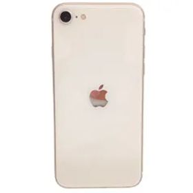 Apple iPhoneSE3 64GB MMYD3J/A ホワイト SIMロックなし NW利用制限:Docomo〇 バッテリー最大容量75％ ※カメラ黒点あり 【中古】 JA-25628