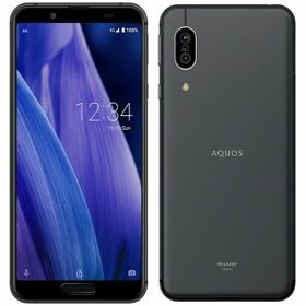 【中古】【安心保証】 AQUOS sense3 SHV45[64GB] au ブラック