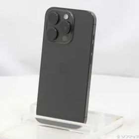 〔中古品〕 iPhone15 Pro 128GB ブラックチタニウム MTU73J／A SIMフリー【348】