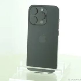 〔中古品〕 iPhone15 Pro 128GB ブラックチタニウム MTU73J／A SIMフリー【295】