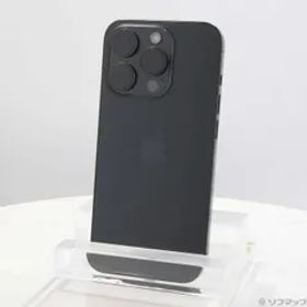 〔中古品〕 iPhone15 Pro 128GB ブラックチタニウム MTU73J／A SIMフリー【258】