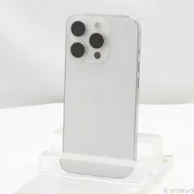 〔中古品〕 iPhone15 Pro 128GB ホワイトチタニウム MTU83J／A SIMフリー【251】