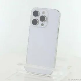 〔中古品〕 iPhone15 Pro 128GB ホワイトチタニウム MTU83J／A SIMフリー【348】
