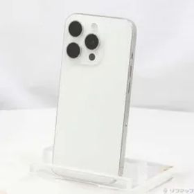 〔中古品〕 iPhone15 Pro 128GB ホワイトチタニウム MTU83J／A SIMフリー【297】