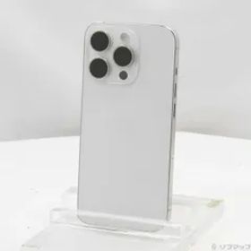 〔中古品〕 iPhone15 Pro 128GB ホワイトチタニウム MTU83J／A SIMフリー【344】