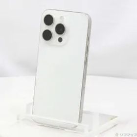 〔中古品〕 iPhone15 Pro 128GB ホワイトチタニウム MTU83J／A SIMフリー【377】