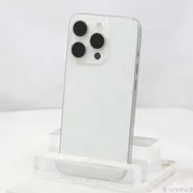 〔中古品〕 iPhone15 Pro 128GB ホワイトチタニウム MTU83J／A SIMフリー【196】