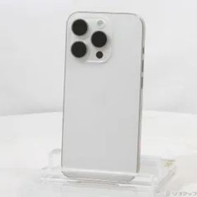 〔中古品〕 iPhone15 Pro 128GB ホワイトチタニウム MTU83J／A SIMフリー【295】