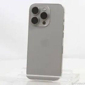 〔中古品〕 iPhone15 Pro 128GB ナチュラルチタニウム MTU93J／A SIMフリー【196】