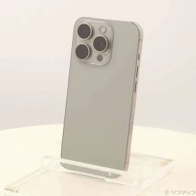 〔中古品〕 iPhone15 Pro 256GB ナチュラルチタニウム MTUF3J／A SIMフリー【377】