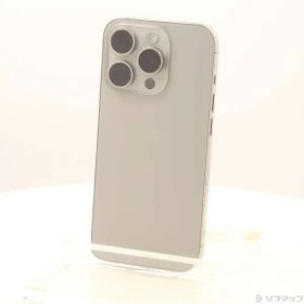 〔中古品〕 iPhone15 Pro 256GB ナチュラルチタニウム MTUF3J／A SIMフリー【198】