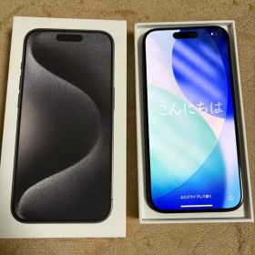 Apple iPhone 15 Pro ブラックチタニウム 本体