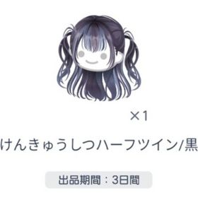 けんきゅうしつハーフツインテ/黒 | ピグパ(ピグパーティ)のアイテム、RMTの販売・買取一覧