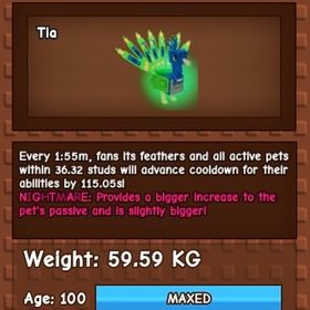 ピーコック（ナイトメア変異付き） | ロブロックス(ROBLOX)のアカウントデータ、RMTの販売・買取一覧