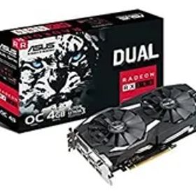 【中古】 ASUS DUAL-RX580-O4G オーバークロック仕様 Radeon RX 580グラフィックスカード 4GB GDDR5