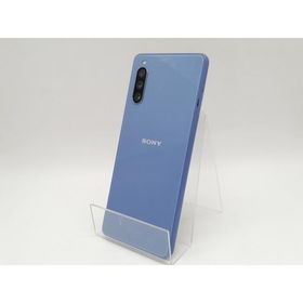 【中古】SONY au 【SIMロック解除済み】 Xperia 10 III ブルー 6GB 128GB SOG04【札幌南2条】保証期間１ヶ月【ランクB】