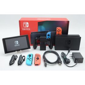 [中古]Nintendo Switch 本体 2019 [Joy-Con(L)ネオンブルー/(R)ネオンレッド] HAD-S-KABAA