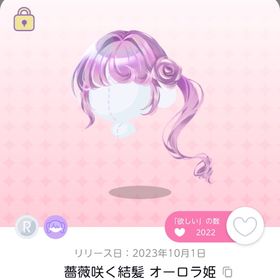 薔薇咲く結髪 オーロラ姫 1点 | ポケコロツイン(ポケツイ)のアカウントデータ、RMTの販売・買取一覧