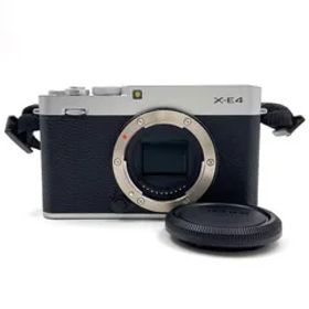 【全額返金保証】【最速発送】FUJIFILM デジタル一眼 X-E4 ボディ シルバー 美品 動作確認済 シャッター14300回