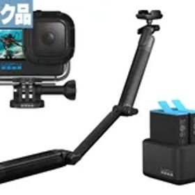 【ジャンク】GoPro HERO10 Black アクションカメラ アクセサリーセット（3-way2.0他付属）