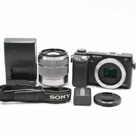 SONY ソニー ミラーレス一眼カメラ α NEX-6ボディ E18-55 F3.5-5.5 レンズ付き (シャッター数2933枚) ミラーレス一眼レフカメラ 【中古】