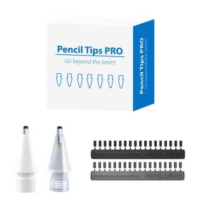 アップルペンシルをシャープペン感覚で！あなた好みの芯を選んで格別な筆記体験 Apple Pencil専用のペン先 1個＋2種類の芯 【Apple Pencil Proにも対応！】pencil tips pro (ホワイト)