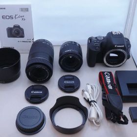 キヤノン Canon デジタル一眼レフカメラ ダブルズームレンズキット APS-C EOS Kiss X9 【中古】