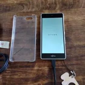 富士通arrowsM03 Androidスマホ 白スマホ 充電コード付き