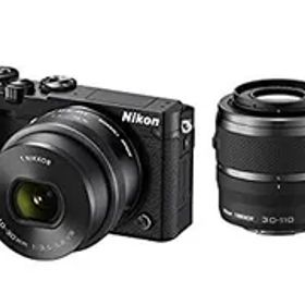 【中古】【非常に良い】Nikon ミラーレス一眼 Nikon1 J5 ダブルズームキット ブラック J5WZBK