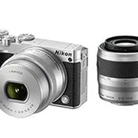 【中古】Nikon ミラーレス一眼 Nikon1 J5 ダブルズームキット シルバー J5WZSL